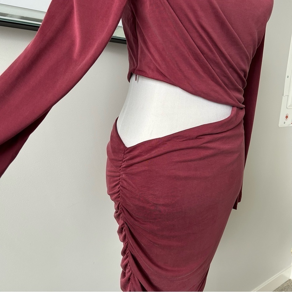 Revolve Bardot "Rosa" Ruched Dress - Picture 6 of 11